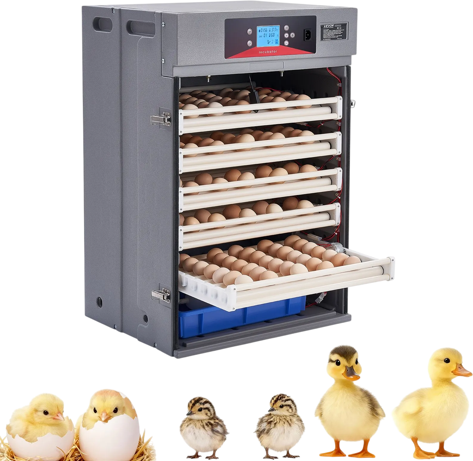 Vevor Egg Incubator 400 Capacity with Automatic Turning Temp and Humidity Control New