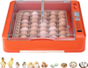VEVOR 36 Egg Incubator, Automatic Egg Turner with LED Candler & Water Tray, Temperature & Humidity Control, 360° View Clear Window, Poultry Eggs Incubators for Hatching Chicks Ducks Goose Quails
