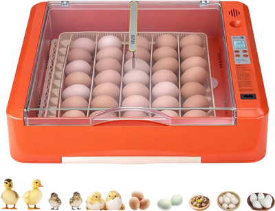 Vevor Egg Incubator 36 Egg Automatic Turner LED Candler Clear Window New