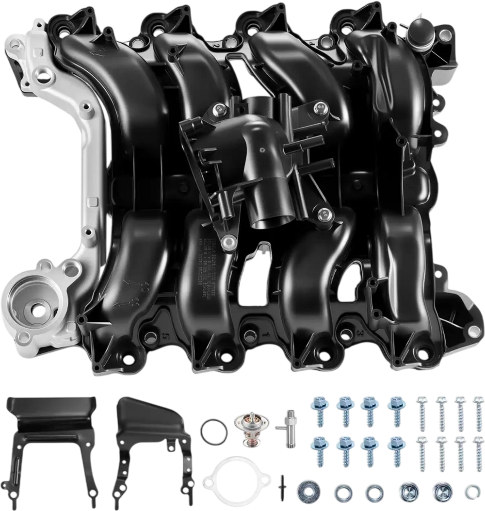 VEVOR Intake Manifold, with Gasket, Engine Intake Manifold Assembly Compatible with 2007-2008 Ford F-150 / E-150 / E-250, Automotive Engine Replacement Kit Replace 615-375, 7L3Z-9424-B, 7L3Z-9424-F