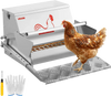 VEVOR Automatic Chicken Feeder, 25 lbs Capacity, Rainproof Treadle Poultry Feeder with Lockable Lid, No Waste, Galvanized Steel Construction, Outdoor Use, for Chicken, Bantams, Poultry, Pheasants