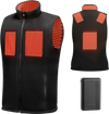 VEVOR Heated Vest, Men Electric Heating Vest with 16000 mAh Battery Pack, 6 Heating Zones Lightweight Rechargeable Winter-Vest with 3 Levels, for Outdoor Hiking Camping Fishing Skiing, Size M