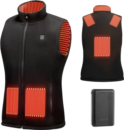 Vevor Heated Vest Women's Rechargeable Winter Vest with 16,000 mAh Battery Pack Size M New