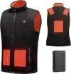 VEVOR Heated Vest, Men Electric Heating Vest with 16000 mAh Battery Pack, 6 Heating Zones Lightweight Rechargeable Winter-Vest with 3 Levels, for Outdoor Hiking Camping Fishing Skiing, Size XL