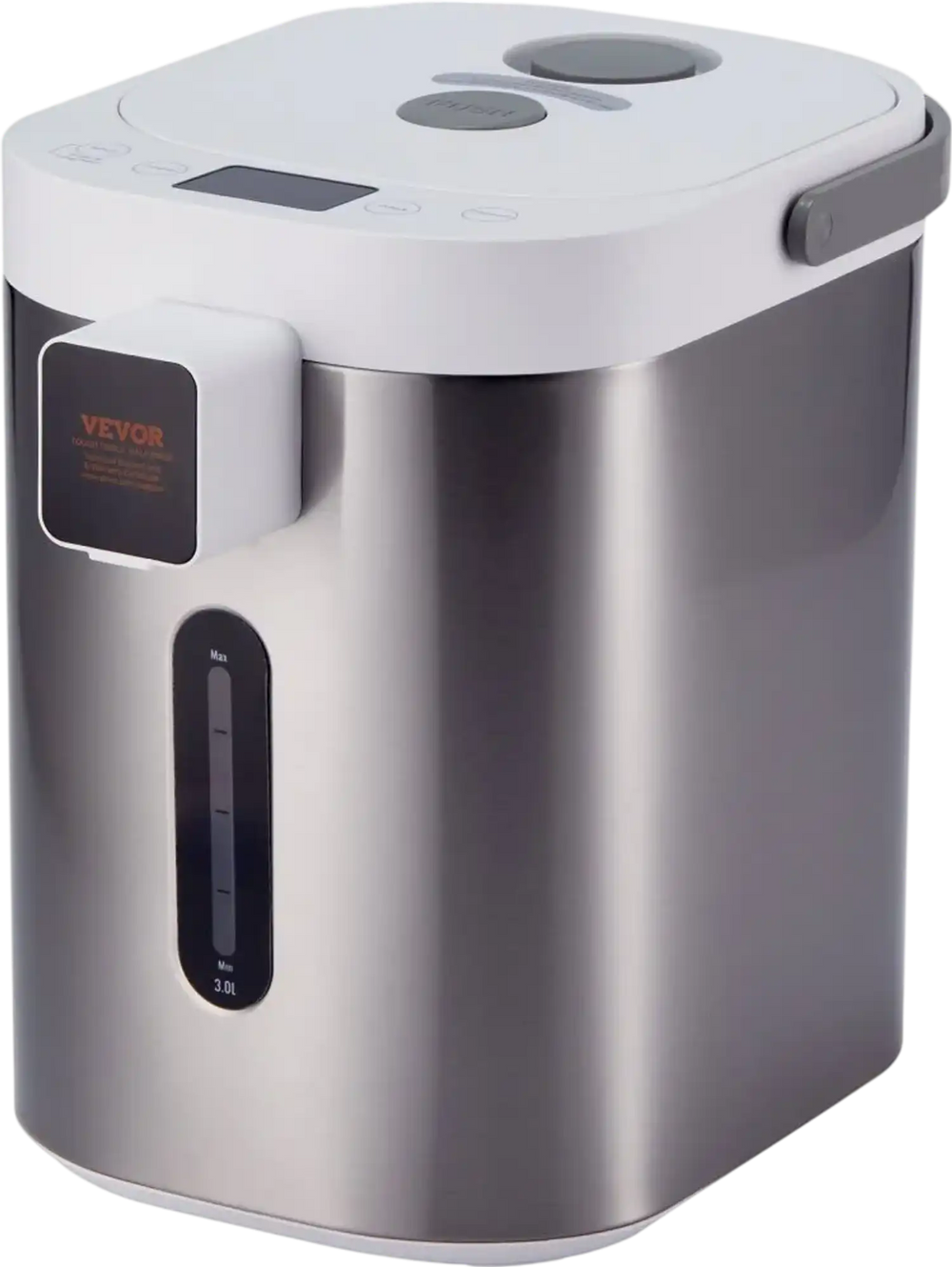 VEVOR Hot Water Dispenser, Adjustable 11 Temperatures Water Boiler and Warmer, 304 Stainless Steel Countertop Water Heater, with LCD and Child Lock, for Tea, Coffee and Baby Formula, 3L/102 oz