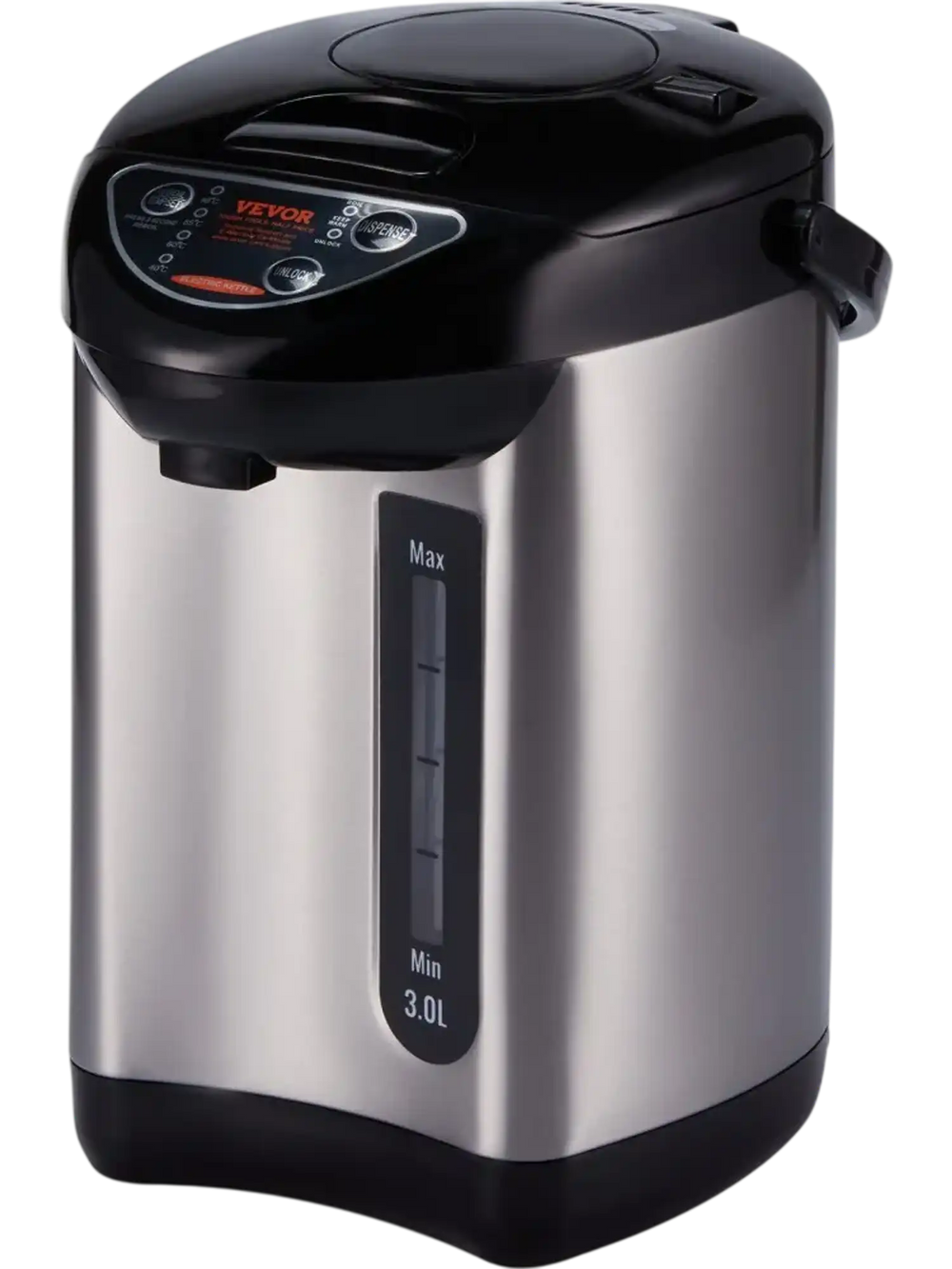 VEVOR Hot Water Dispenser, Adjustable 4 Temperatures Water Boiler and Warmer, 304 Stainless Steel Countertop Water Heater, 3-Way Dispense for Tea, Coffee and Baby Formula, 3L/102 oz
