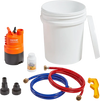 VEVOR Tankless Water Heater Flushing Kit, Includes Efficient Pump & 5 Gallon Pail & 2 Hoses & Descaling Powder, Wrench and Adapter for Quick Install Easy to Start, Water Heater Flush Kit