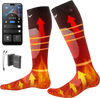 VEVOR Heated Socks, Medium Size, 5000mAh Battery Rechargeable Heating Socks with 4 Heating Levels, Electric Heated Sock with APP Control for Men Women, Foot Warmer for Hunting Riding Camping Hiking