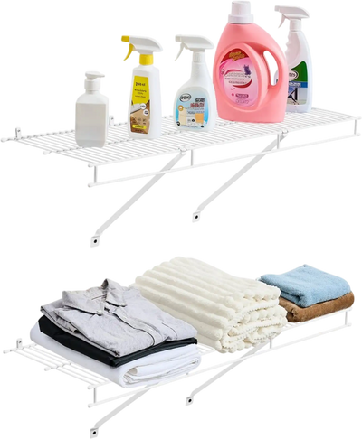 Vevor Wire Shelf Kit 3' Set of 2 Wall Mounted Storage Shelves New
