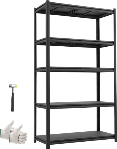 Vevor Garage Shelving 5-Tier Adjustable 3000 lbs Heavy Duty Storage Shelves New