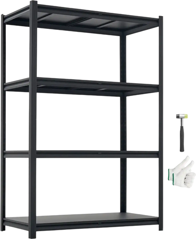 Vevor Storage Shelves 4-Tier Adjustable Heavy Duty Garage Shelving Unit New