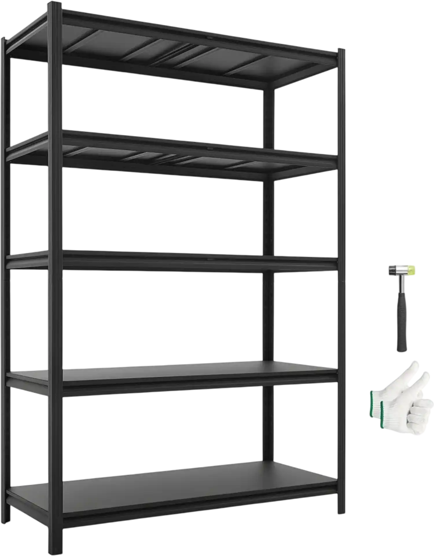 Vevor Storage Shelves 5-Tier Adjustable Heavy Duty Garage Shelving Unit 3000 lbs Capacity 48.43