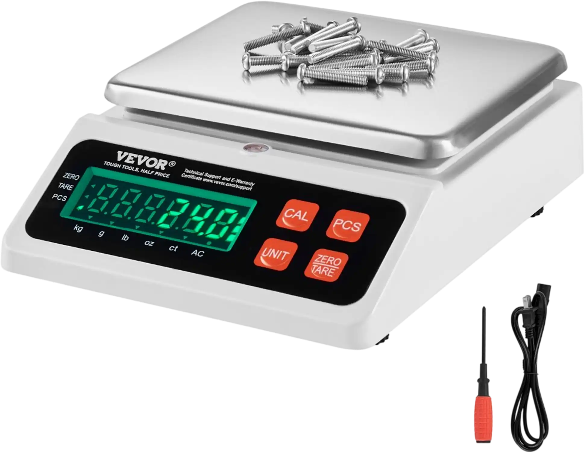 Vevor Counting Scale 10 kg x 0.1 g Digital Parts and Coin Scale with LED Screen New