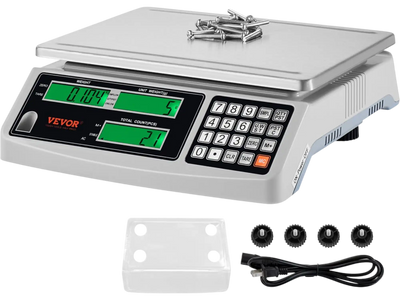 Vevor Counting Scale 66 lbs Digital Parts and Coin Scale with 3 LCD Screens New