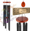 VEVOR Wind Chimes for Outside, 41 in, Deep Tone Wind Chimes with 6 Tubes, Unique Large Memorial Wind Chimes for Anniversary, Amazing Outdoor Decor for Your Patio, Porch, Garden and Backyard, Black