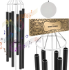 VEVOR Wind Chimes for Outside, 66 in, Deep Tone Wind Chimes with 6 Tubes, Unique Large Memorial Wind Chimes for Anniversary, Amazing Outdoor Decor for Your Patio, Porch, Garden and Backyard, Black