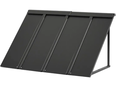 VEVOR Fixed Metal Awning 44 x 24 in, Window Awning Door Canopy, Stable Triangle Steel Frame Awnings for Doors Exterior Rain, and Snow Sunlight Protection for Door Entrance, Windows, Porches, Balconies