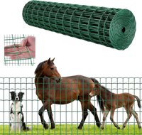 VEVOR Farm Fence, 47 x 984 in, 2 x 4 in Mesh 2.1mm Galvanized Steel Wire Fencing for Cattle, Hog & Sheep, Heavy Duty Vinyl Coated Livestock Fence for Animal Enclosures, Cage Wire, Garden Fences, Green