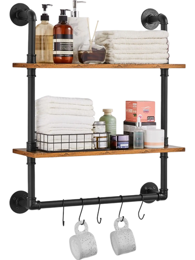 Vevor Pipe Shelf 2-Tier 24