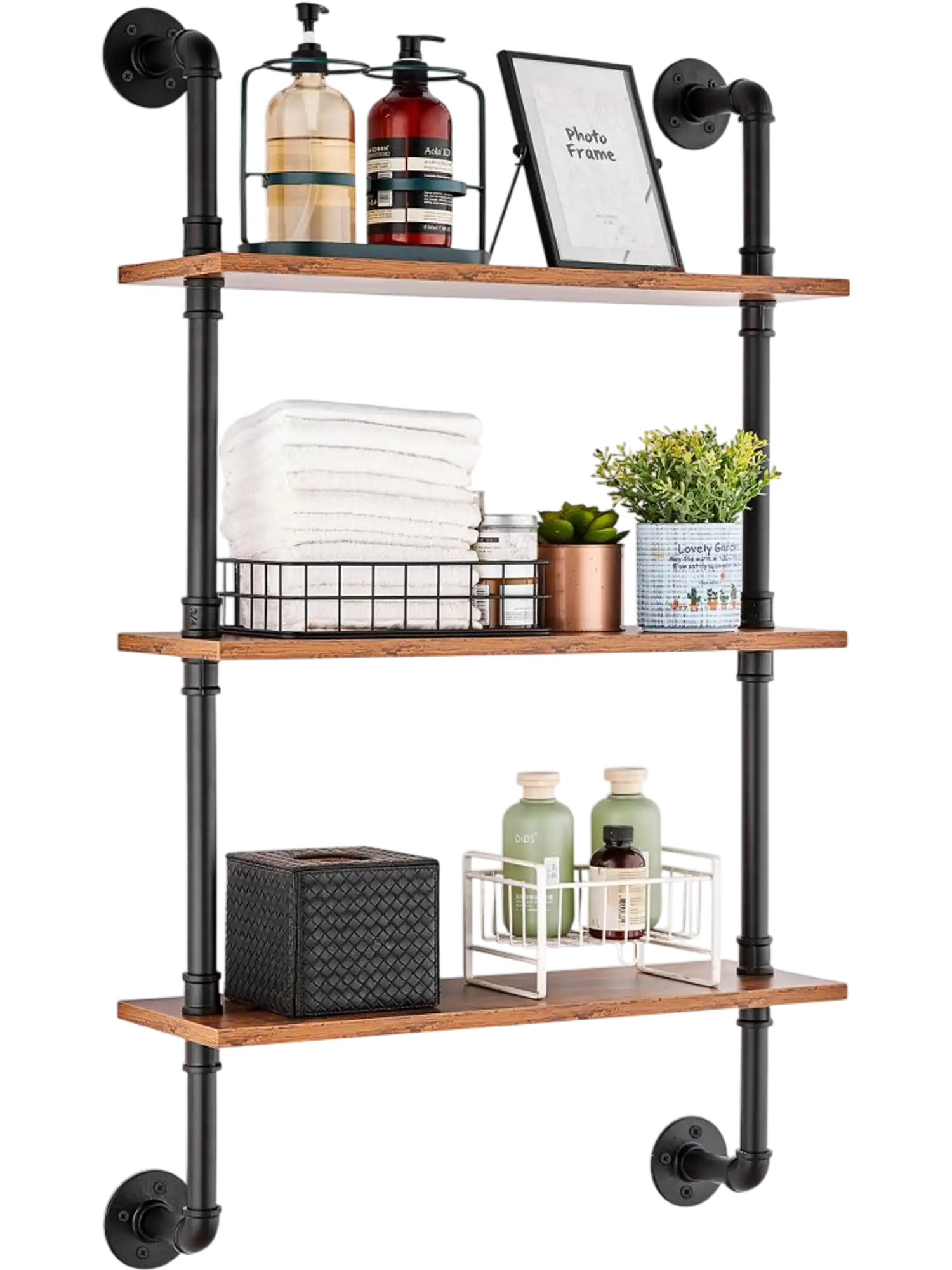 Vevor Pipe Shelf Industrial 3-Tier 24