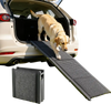 VEVOR Dog Ramp for Cars, 63" L x 17" W, Folding Pet Ramps for Medium & Large Dogs up to 250lbs, Pet Stair Ramp with Non-Slip Felt Rug Surface, Portable Outdoor Dog Car Ramps for SUV & Truck