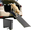 VEVOR Dog Ramp for Cars, 71" L x 20" W, Folding Pet Ramps for Medium & Large Dogs up to 250lbs, Pet Stair Ramp with Non-Slip Oxford Fabric Surface, Portable Outdoor Dog Car Ramps for SUV & Truck