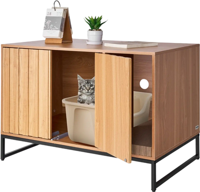 Vevor Cat Litter Box Enclosure Hidden Cabinet End Table 31.5