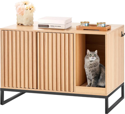 Vevor Cat Litter Box Enclosure Hidden Furniture 31.5