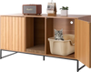 VEVOR Cat Litter Box Enclosure Furniture, 47.2 in Hidden Litter Box Cabinet with Scratch Pad & Storage, Waterproof Cat Washroom End Table Cat House, Fit Most of Litterbox, for Bedroom Living Room