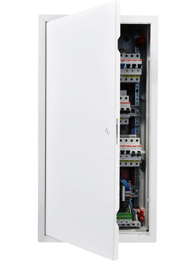 VEVOR Access Panel for Drywall, 30.3 x 15.2 in Galvanized Steel Access Door, Easy Install Hinged Service Panel with Screwdriver Latch, for Ceiling Plumbing Electrical, 14.4 x 29.4 in Cutout Size White