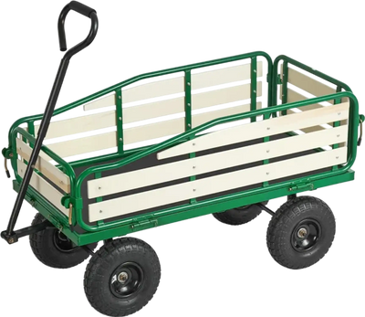 Vevor Wagon Pull-Along Kids Utility Cart with Foldable Wooden Panels 39