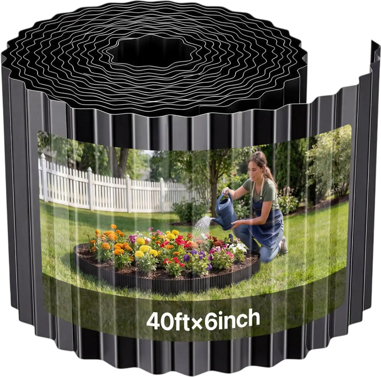 Vevor Metal Edging Galvanized Steel Landscape 40' x 6