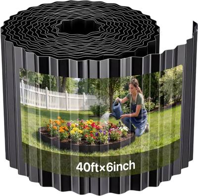 Vevor Metal Edging Galvanized Steel Landscape 40' x 6