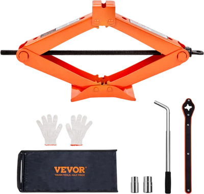 VEVOR Scissor Jack, 2.5 Ton/5512 lbs Scissor Car Jack, 3.7