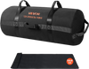 VEVOR Workout Sandbag, Heavy Duty Workout Power Bags with Handles, 125-200 lbs Adjustable Slam Bag for Fitness Strength Weight Training Cross-Training, Home Gym Exercise, Black (Unfilled)