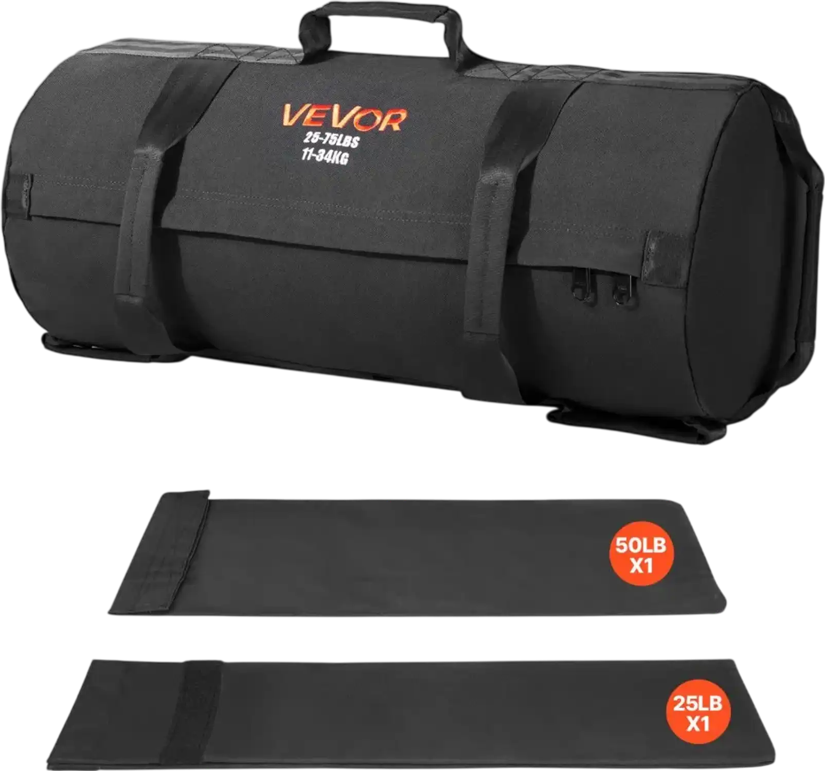 Vevor Sandbag Adjustable Workout Fitness Training Bag 25-75 lbs New