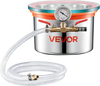 VEVOR 1.5 Gallon Vacuum Chamber, Stainless Steel, Vacuum Degassing Chamber with Tempered Glass Lid, Hose, Air Filter, for Resin Casting, Stabilizing Wood, Degassing Silicone, Epoxies, Essential Oils