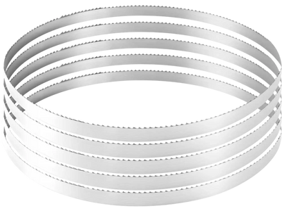 VEVOR Bandsaw Blade, 150 Inch Length, 4 TPI Band Saw Blade with 18 HRC Hardened Sharp Teeth, SK5 High-Strength Carbon Steel, 0.75 Inch Width, Replacement for Major Woodworking Band Saw Brands, 1 Pack