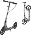 VEVOR Kick Scooter for Kids Ages 8+, Teens & Adults, 2-Wheel Toddler Scooter with Adjustable Height Handlebar, Wide Anti-Slip Deck, Foldable Lightweight Frame for Boys & Girls up to 220 lbs, Gray
