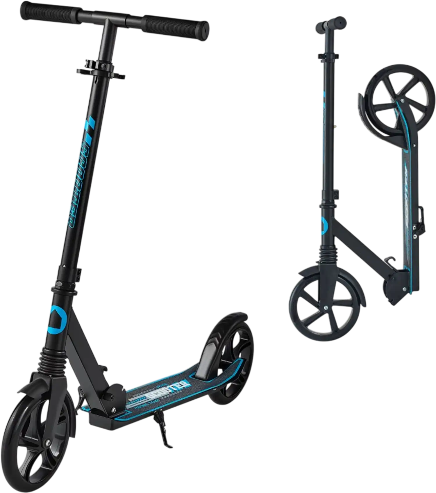 Vevor Kick Scooter Adjustable Height Foldable 2-Wheel Kids Teens Adults Black Blue New