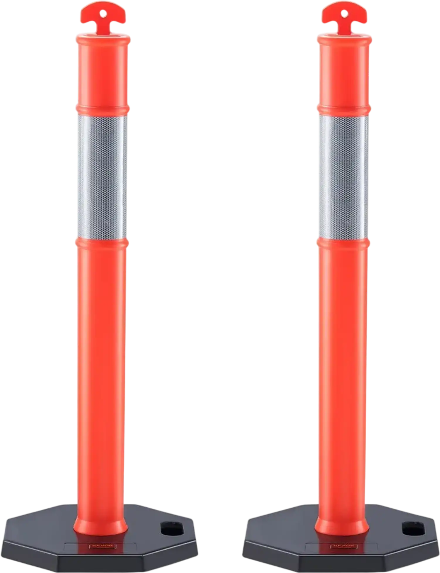 Vevor Traffic Delineator Posts 2-Pack with 16.93
