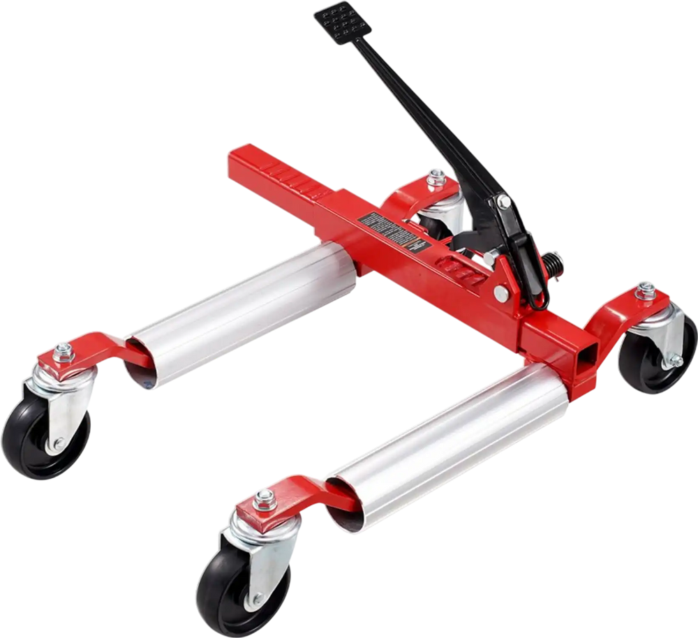 VEVOR Wheel Dolly, Max Capacity 1500 Lbs Car Dolly, Car Jack Dolly Lifter with Wheels, Heavy Duty Vehicle Positioning Ratchet Tire Jack, for Vehicle Car Auto Repair Moving