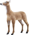 VEVOR Deer Decoy, Outdoor Deer Decoys for Hunting, Realistic Durable HDPE Doe Hunting Decoy, Foldable Legs for Easy to Carry and Use, for Garden Yard Decoration, 1-Pack