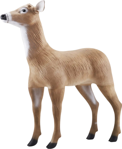 VEVOR Deer Decoy, Outdoor Deer Decoys for Hunting, Realistic Durable HDPE Doe Hunting Decoy, Foldable Legs for Easy to Carry and Use, for Garden Yard Decoration, 1-Pack