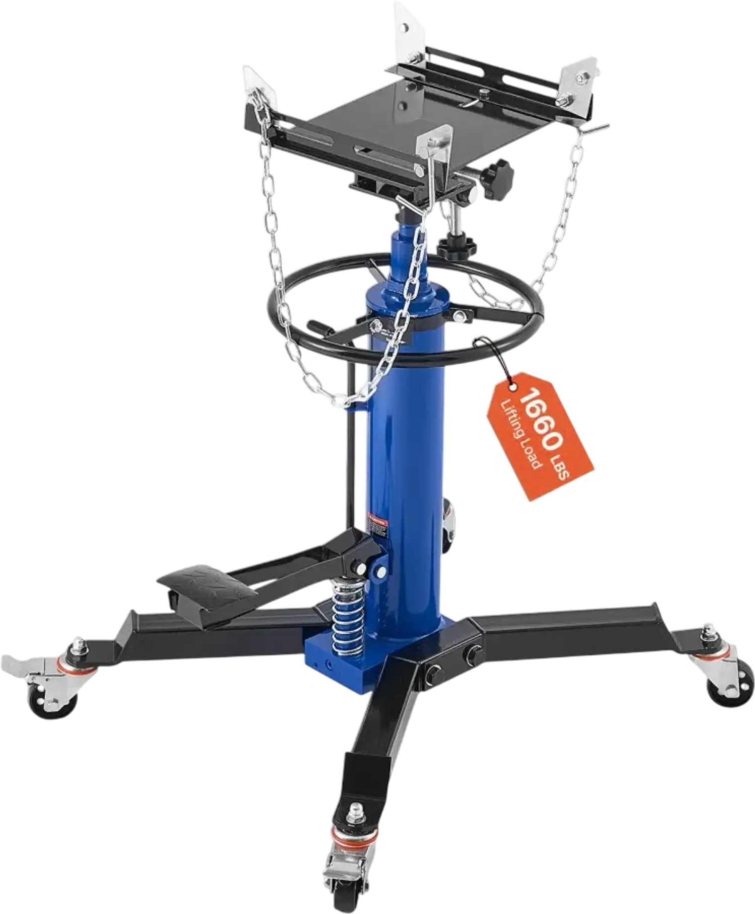 Vevor Transmission Jack Hydraulic 1660 lbs 34.6-69.3