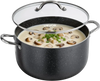 VEVOR Aluminum Stock Pot, 12-Quart Nonstick Ceramic Coated Pot with Glass Lid, PFOA-Free, PFAS-Free, Compatible with Gas Stoves, Induction Cooktops, Electric Stoves, for Soups, Stews, and Pasta