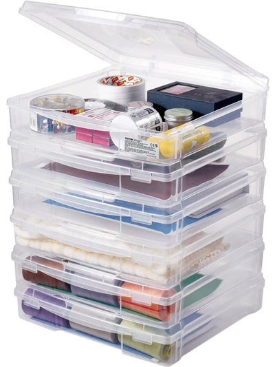 Vevor Scrapbook Paper Storage Boxes 6-Pack 14.2