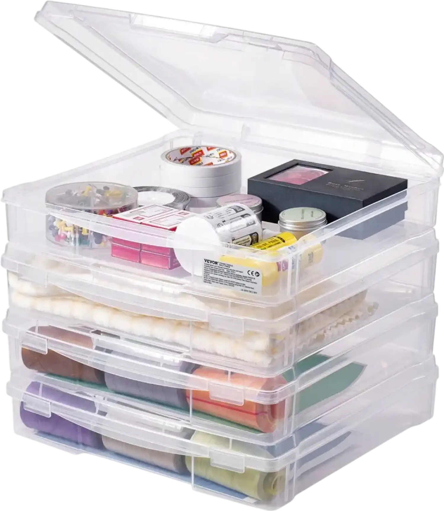 Vevor Scrapbook Storage Box 4-Pack 14