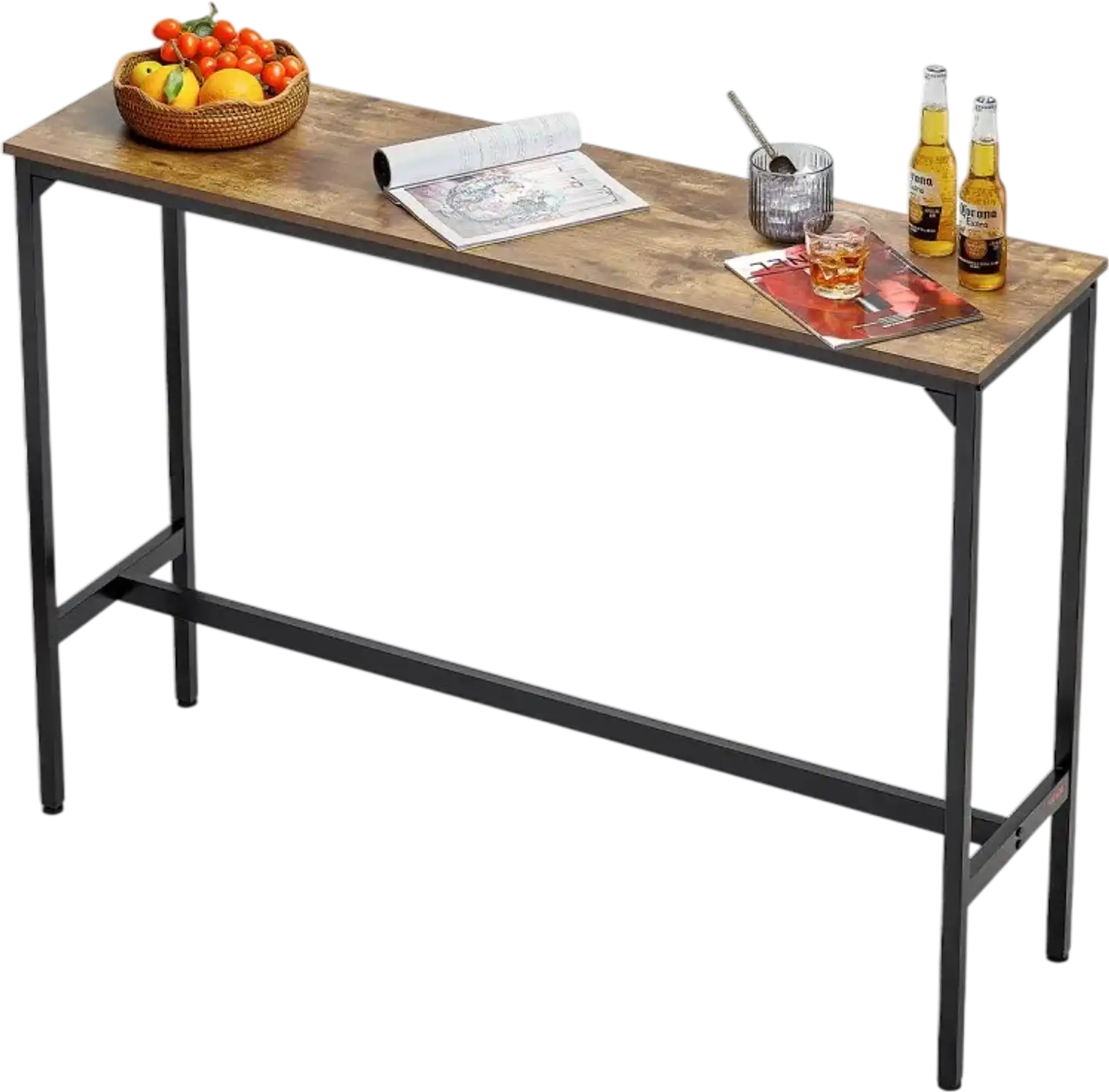 Vevor Bar Table Narrow Long High Top Pub Table 55