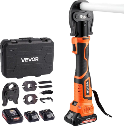 VEVOR Cordless Mini Press Tool, 18V Electric Pipe Crimping Tool for 1/2